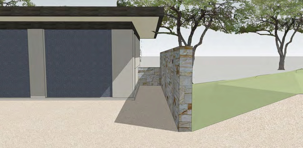 Stone Wall — Auto Court