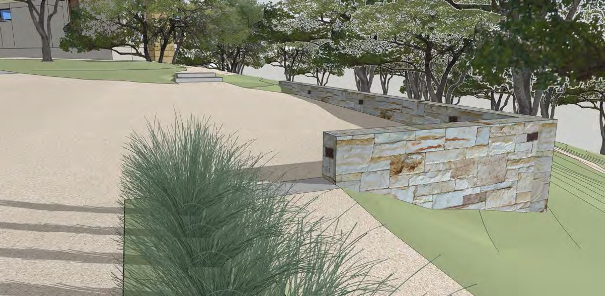 Stone Wall — Garage